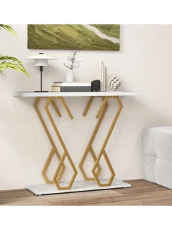 Konsolentisch in Weiß