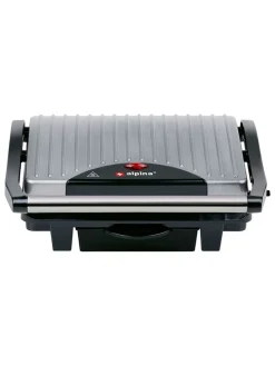 Kontaktgrill in Silber