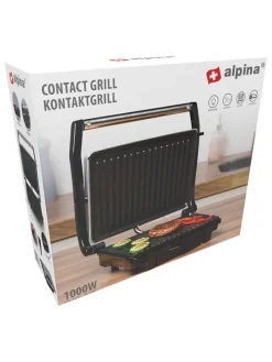 Kontaktgrill in Silber