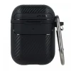 Kopfhörerhülle Carbon Etui kompatibel mit AirPods in Rot