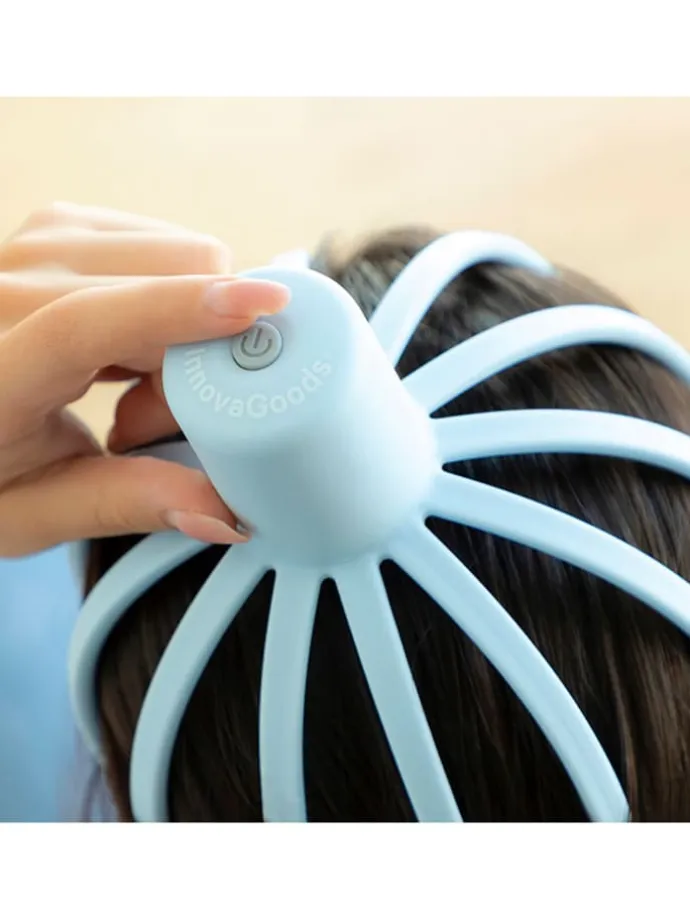 Kopfmassagegerät in Hellblau