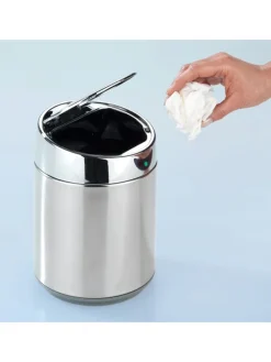 Kosmetikeimer in Chrom - 800 ml