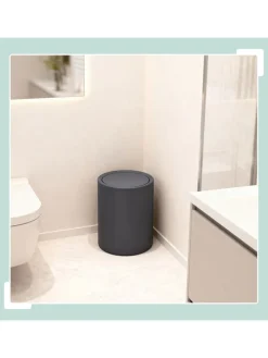 Kosmetikeimer in Dunkelgrau - 6 Liter