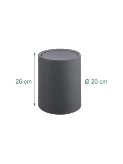 Kosmetikeimer in Dunkelgrau - 6 Liter