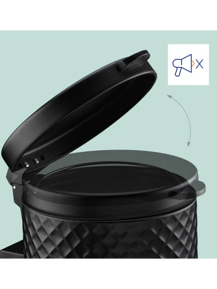 Kosmetikeimer in Schwarz - 5 Liter