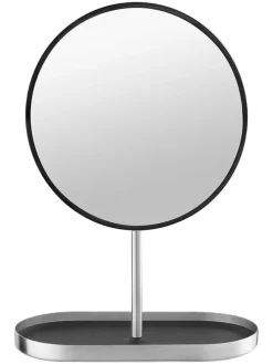 Kosmetikspiegel "Modo" in Schwarz - (B)20 x (H)28 cm