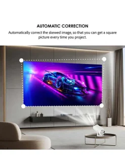 4K-Projektor in Weiß