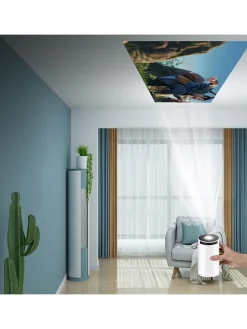 4K-Projektor in Weiß