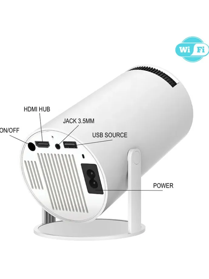 4K-Projektor in Weiß