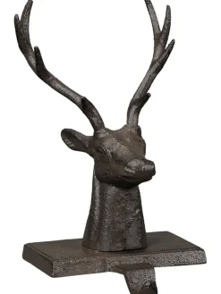 Kranzhalter "Hirsch" in Braun - (B)12 x (T)13 cm