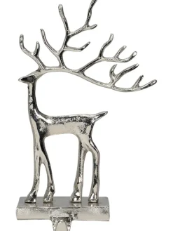 Kranzhalter "Hirsch" in Silber - (B)19 x (H)27 x (T)9 cm