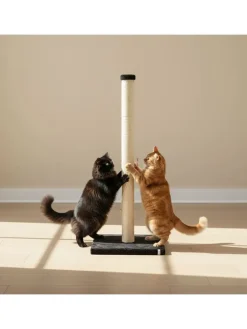 Kratzbaum ''Aero'' in Schwarz - (B)37,5 x (H)102 x (T)37,5 cm