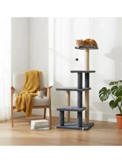 Kratzbaum "Alessi" in Anthrazit - (B)45 x (H)117 x (T)45 cm