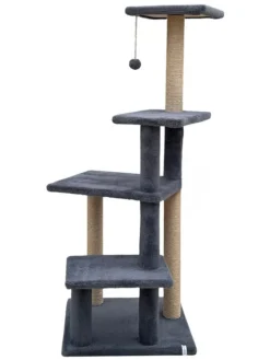 Kratzbaum "Alessi" in Anthrazit - (B)45 x (H)117 x (T)45 cm