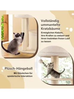 Kratzbaum Groß in Hellbraun