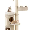 Kratzbaum Katzenbaum 5 Ebenen 154cm in Beige