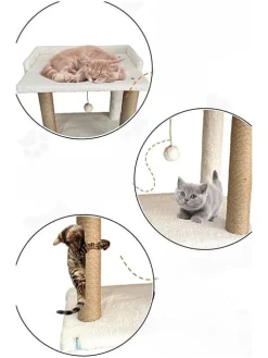 Kratzbaum ''Liza'' in Creme - (B)50 x (H)48 x (T)35 cm