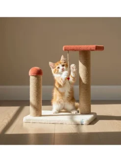 Kratzbaum ''Liza'' in Rosa - (B)35 x (H)44 x (T)28 cm