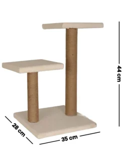 Kratzbaum ''Luizi'' in Beige - (B)35 x (H)44 x (T)28 cm