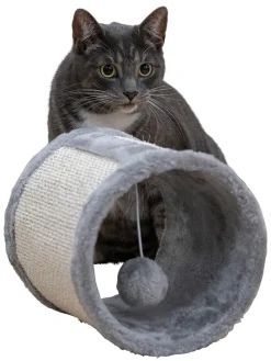 Kratztunnel in Grau - (H)19 x Ø 21 cm