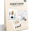 Kreativset "Diamond Painting Greeting Cards - Cosy X-Mas" in Bunt