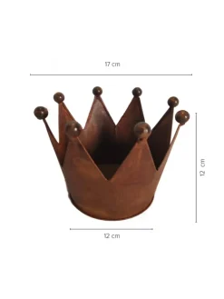 Krone Zink Rost Ø17 im 3er Set in Braun