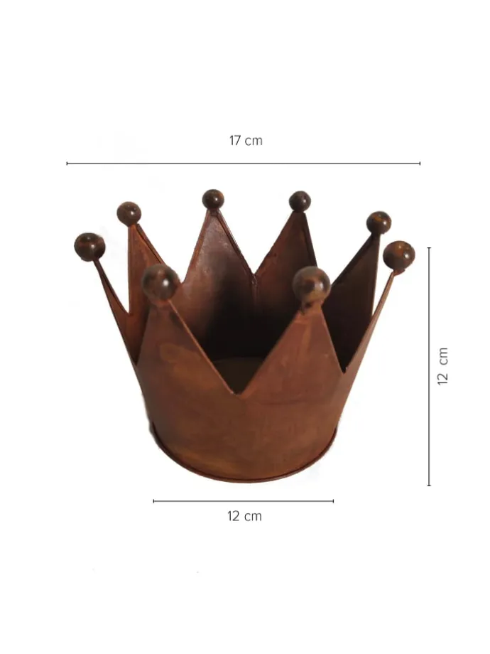 Krone Zink Rost Ø17 im 3er Set in Braun