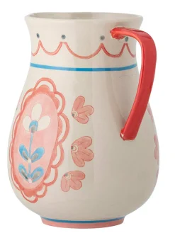 Krug "Odina" in Rosa/ Weiß - (H)24 x Ø 17 cm