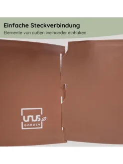 Kräuterschnecke Rostoptik in Braun