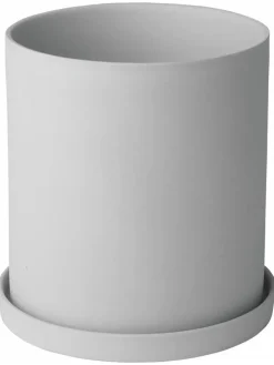 Kräutertopf "Nona" in Hellgrau - Ø 12,5 cm