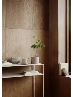 Kräutertopf "Nona" in Hellgrau - Ø 12,5 cm