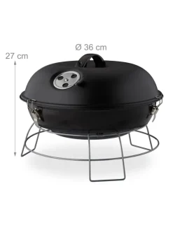 Kugelgrill in Schwarz - Ø 36 cm