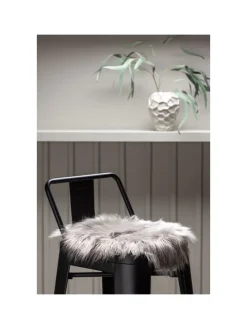 Kunstfell Katy Grau 34 x 34 cm