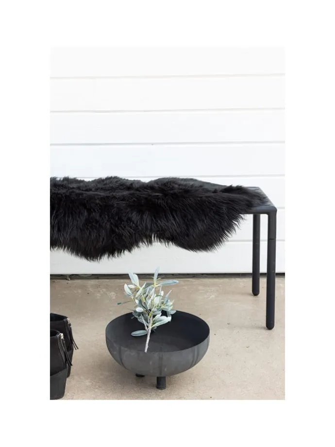 Kunstfell Katy Schwarz 55 x 180 cm