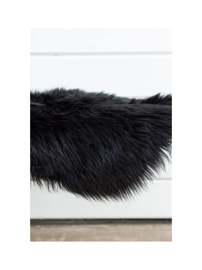 Kunstfell Katy Schwarz 55 x 180 cm
