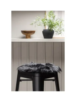 Kunstfell Katy Schwarz 34 x 34 cm