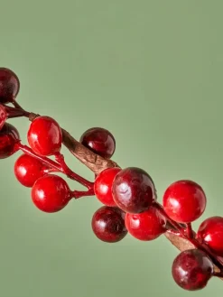 Kunstpflanze "Christmas Dal" in Rot - (H)75 cm