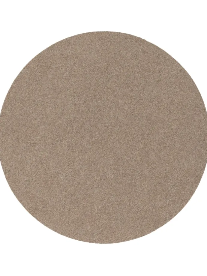 Kunstrasen Rasenteppich mit Noppen Kingston Rund in Beige