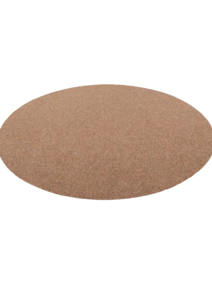 Kunstrasen Rasenteppich mit Noppen Kingston Rund in Beige