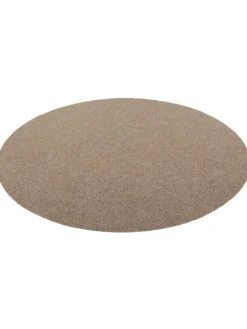 Kunstrasen Rasenteppich mit Noppen Kingston Rund in Beige