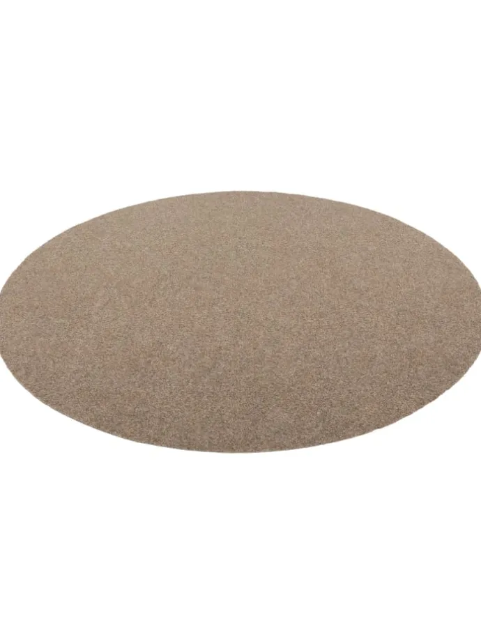 Kunstrasen Rasenteppich mit Noppen Kingston Rund in Beige