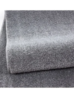 Kurzflor Teppich Alberto Hellgrau