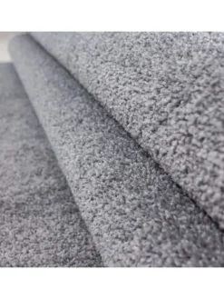 Kurzflor Teppich Alberto Hellgrau