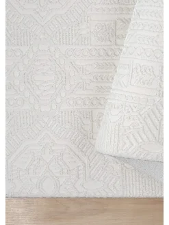 Kurzflor-Teppich ''Elex'' in Weiß