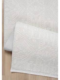 Kurzflor-Teppich ''Elex'' in Weiß