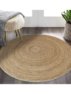 Kurzflor-Teppich in Beige