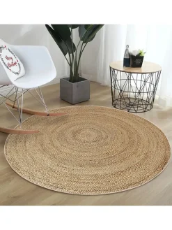 Kurzflor-Teppich in Beige