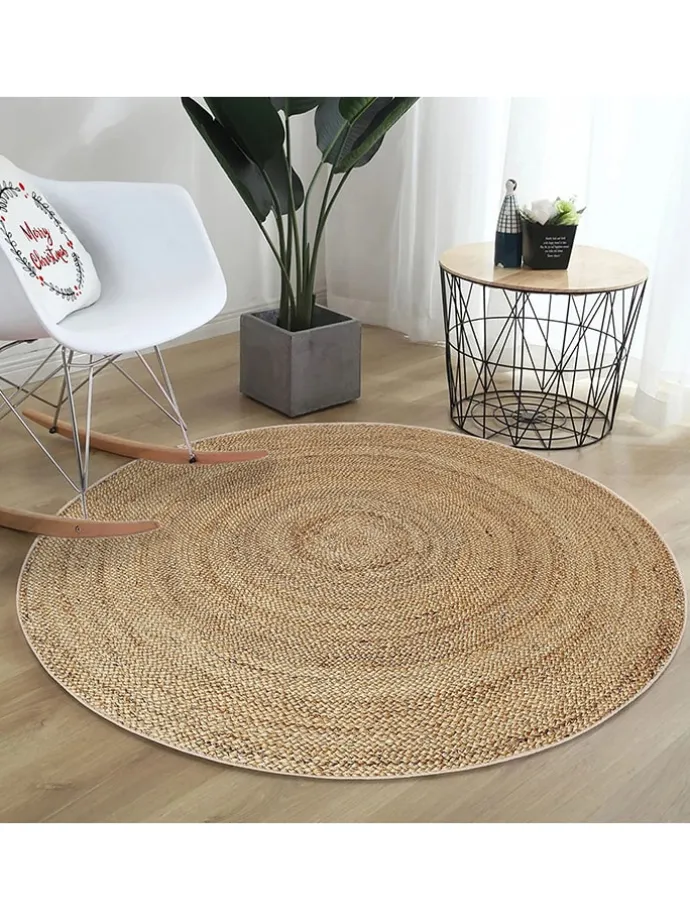 Kurzflor-Teppich in Beige