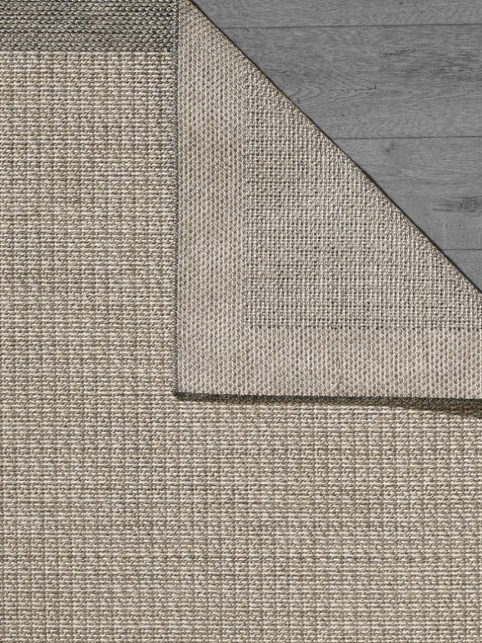 Kurzflor-Teppich in Beige