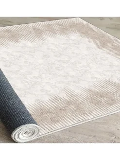 Kurzflor-Teppich in Beige